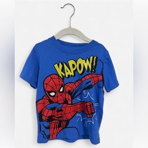 Kids Blue Spider-Man Graphic T-Shirt
